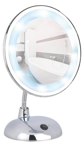 WENKO LED stojace kozmetické zrkadlo STYLE chróm 28x18x12 cm