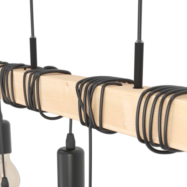 Eglo 43513 - Závesný luster na lanku TOWNSHEND 6xE27/60W/230V