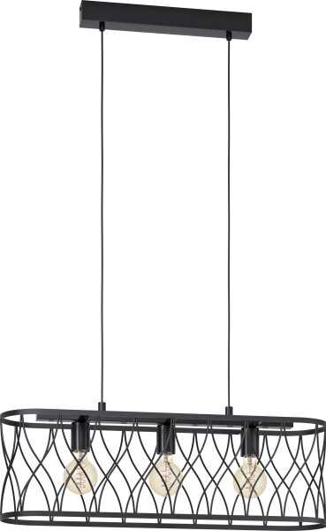 Eglo 43554 - Luster na lanku GILTSPUR 3xE27/40W/230V