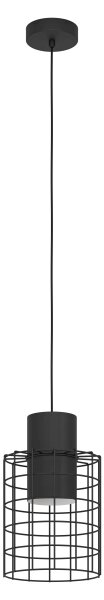 Eglo 43625 - Luster na lanku MILLIGAN 1xE27/40W/230V pr. 20 cm čierna