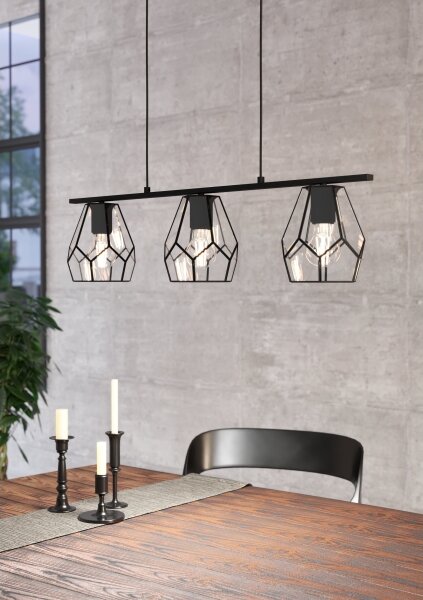 Eglo 43644 - LED luster na lankách MARDYKE 3xE27/40W/230V