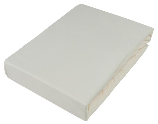 NAPÍNACIA PLACHTA NA BOXSPRIN, džersej, béžová, 90/220 cm Novel - Obliečky & plachty