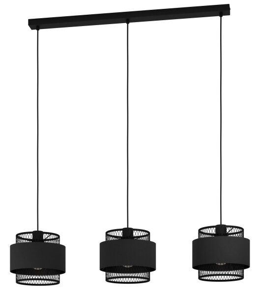 Eglo 43669 - Luster na lanku BAZELY 3xE27/40W/230V