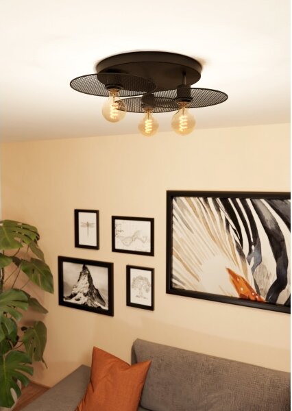 Eglo 43728 - Stropné svietidlo IKESTON 3xE27/40W/230V