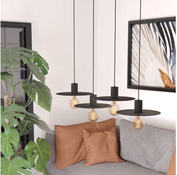 Eglo 43732 - Luster na lanku IKESTON 4xE27/40W/230V