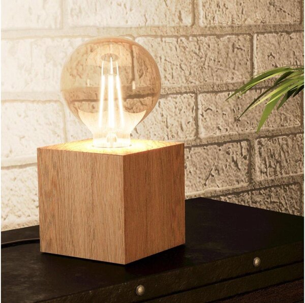 Eglo 43733 - Stolná lampa PRESTWICK 1xE27/40W/230V béžová