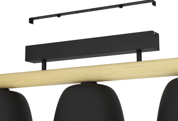 Eglo 43738 - Prisadený luster SHERBURN 3xE27/40W/230V