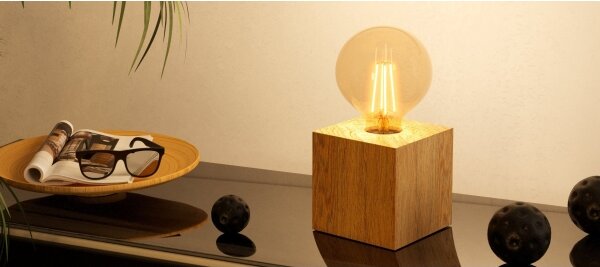 Eglo 43733 - Stolná lampa PRESTWICK 1xE27/40W/230V béžová