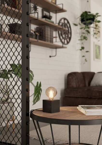 Eglo 43734 - Stolná lampa PRESTWICK 1xE27/40W/230V antracit