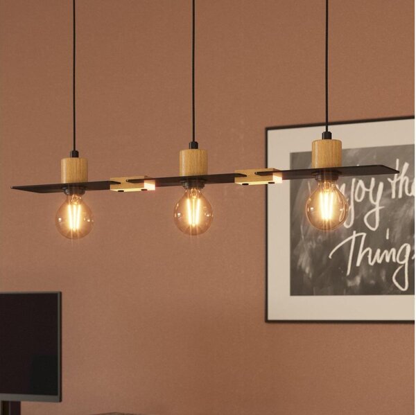 Eglo 43752 - Luster na lanku BRAMERTON 3xE27/40W/230V