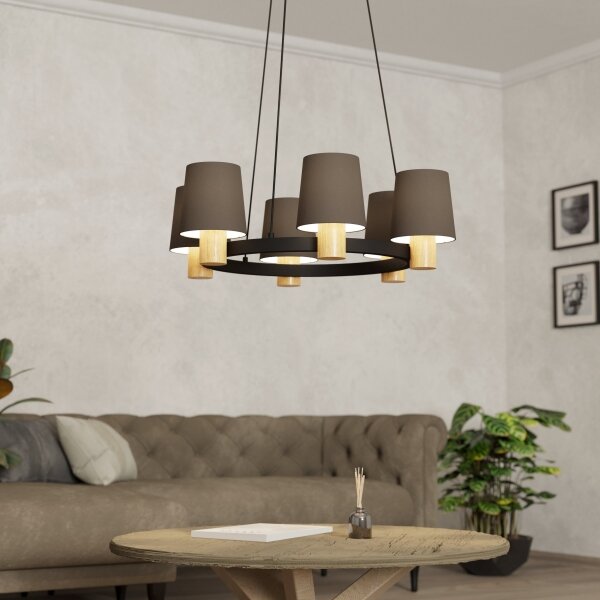 Eglo 43781 - Luster na lanku EDALE 6xE27/40W/230V