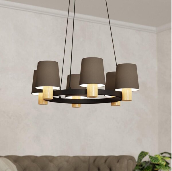 Eglo 43781 - Luster na lanku EDALE 6xE27/40W/230V