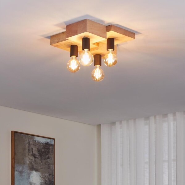 Eglo 43798 - Stropné svietidlo HALKIN 4xE27/40W/230V