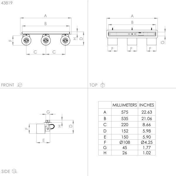 Eglo 43819 - Bodové svietidlo SOUTHERY 3xE27/40W/230V