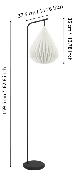 Eglo 43895 - Stojacia lampa MINTING 1xE27/25W/230V