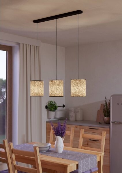 Eglo 43937 - Luster na lanku BUTTERBURN 3xE27/25W/230V