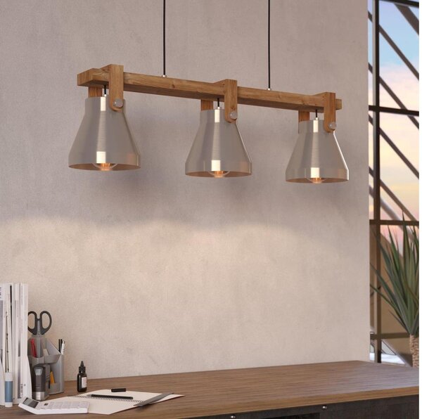 Eglo 43952 - Luster na lanku CAWTON 3xE27/40W/230V