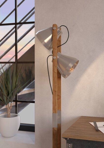 Eglo 43954 - Stojacia lampa CAWTON 2xE27/40W/230V