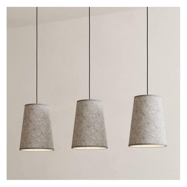 Eglo 43985 - Luster na lanku ALSAGER 3xE27/40W/230V šedá