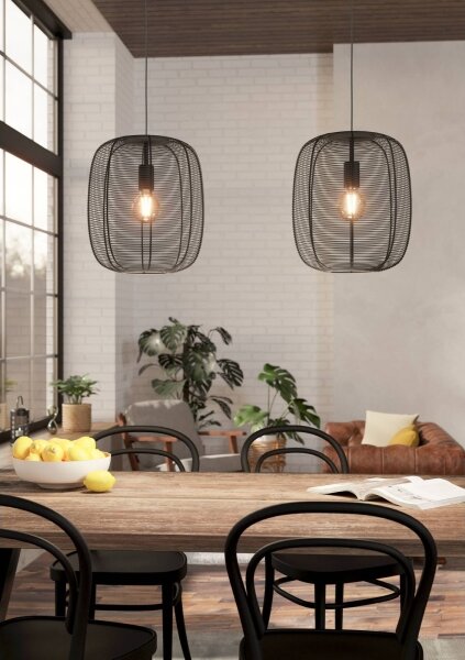 Eglo 43966 - Luster na lanku RINROE 2xE27/40W/230V