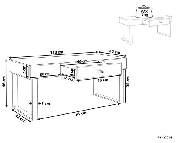 Konferenčný stolík strieborný sklo kov MDF zrkadlový efekt 110 x 47 cm 1 zásuvka úložný priestor glamour štýl obývačka