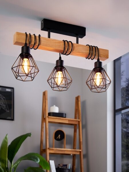 Eglo 44074 - Prisadený luster TOWNSHEND 3xE27/60W/230V
