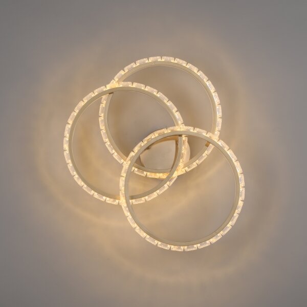 JUST LIGHT. 14734-60 - LED Stropné svietidlo GLITRA LED/37W/230V pr. 50 cm zlaté