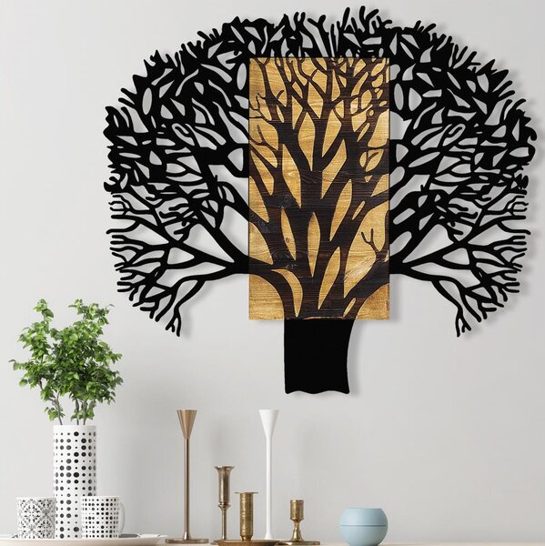 Asir Nástenná dekorácia 93x86 cm strom drevo/kov AS1718 + záruka 3 roky zadarmo