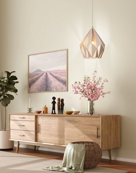 EGLO 49024 - Luster na lanku CARLTON-P 1xE27/60W/230V