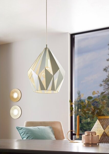 EGLO 49026 - Luster na lanku CARLTON-P 1xE27/60W/230V