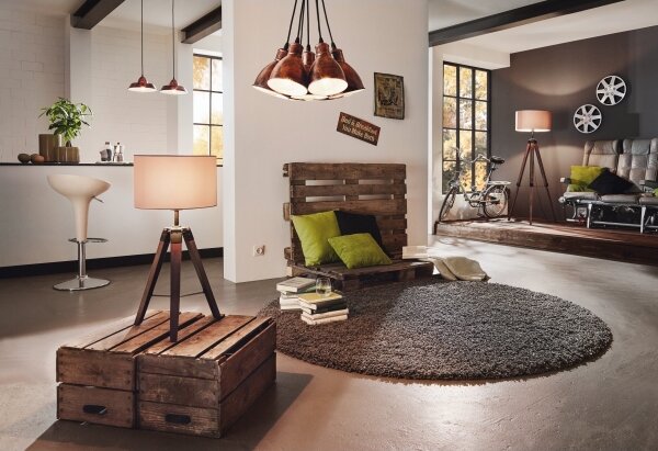Eglo 94326 - Stojaca lampa LANTADA 1xE27/60W/230V
