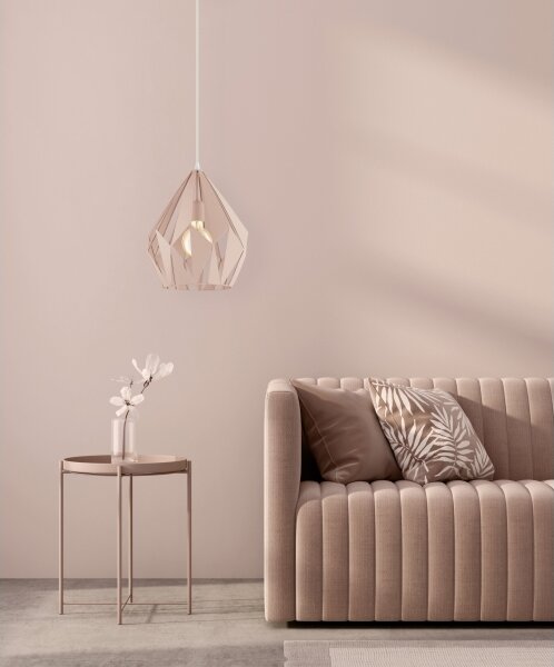 EGLO 49024 - Luster na lanku CARLTON-P 1xE27/60W/230V