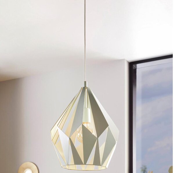 EGLO 49026 - Luster na lanku CARLTON-P 1xE27/60W/230V