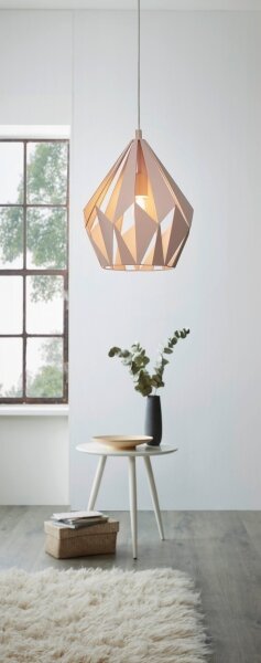 EGLO 49024 - Luster na lanku CARLTON-P 1xE27/60W/230V