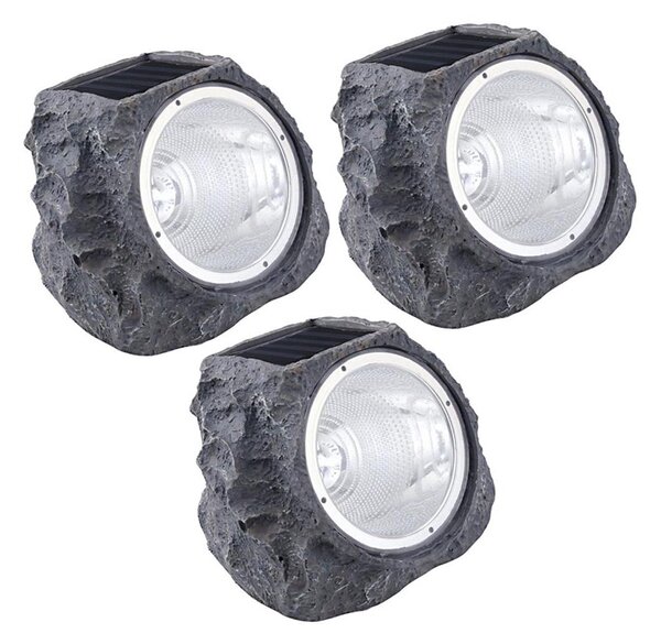 Eglo 48505 - SADA 3x Solárne LED osvetlenie 3xLED/0,06W 600 mAh