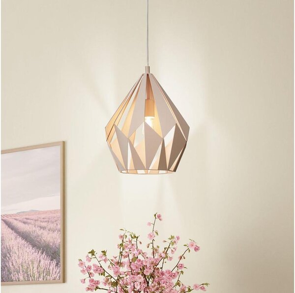 EGLO 49024 - Luster na lanku CARLTON-P 1xE27/60W/230V