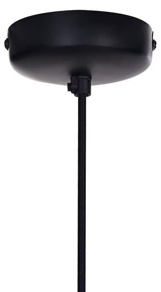Závesná lampa svetlohnedá mangové drevo okrúhle tienidlo na strop moderný štýl kuchyňa jedáleň