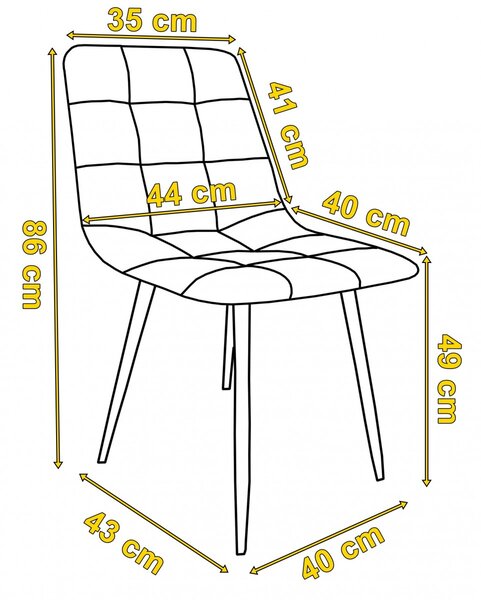 TZB Čalúnená designová stolička ForChair čierna