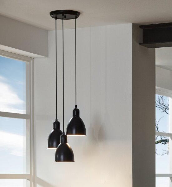 Eglo 49465 - Stropný luster PRIDDY 3xE27/60W/230V