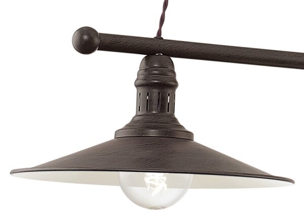 Eglo 49457 - Závesné svietidlo na lanku STOCKBURY 2xE27/60W/230V
