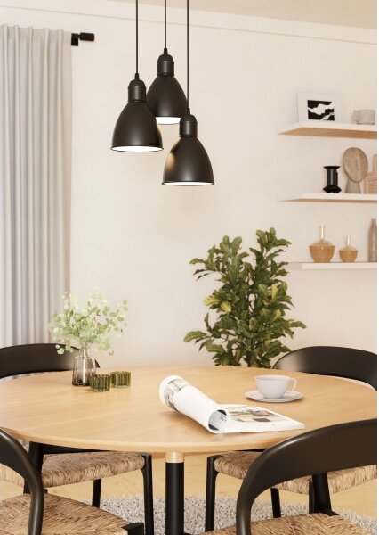 Eglo 49465 - Stropný luster PRIDDY 3xE27/60W/230V