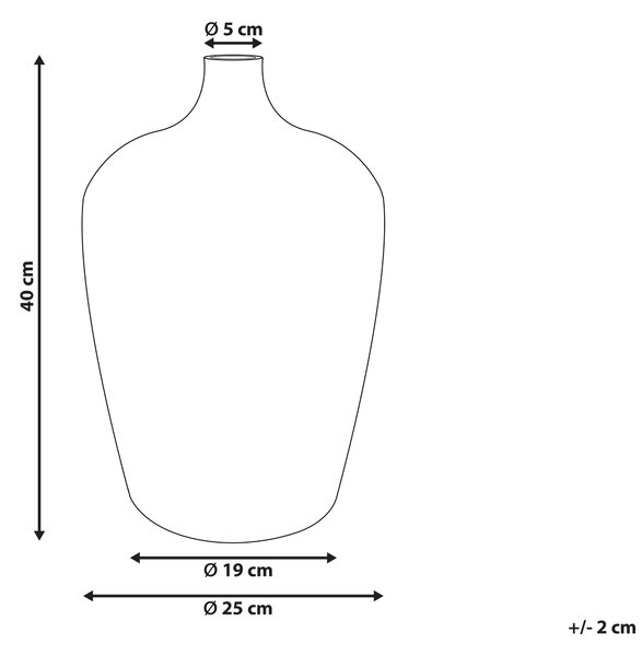 Dekoratívna váza strieborná čierna sklo lesklý maľovaný povrch 40 cm na kvety moderný glamour štýl dekorácie doplnky