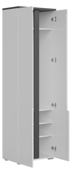 Skriňa 60x197x38 Julai - biela/antracit