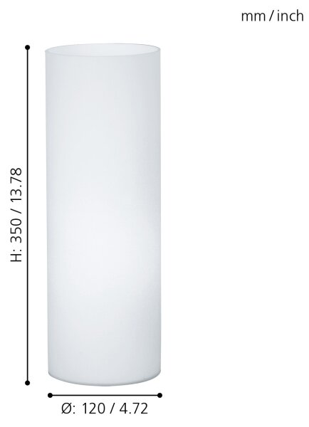 Eglo 81828 - Stolná lampa GEO 1xE27/60W/230V