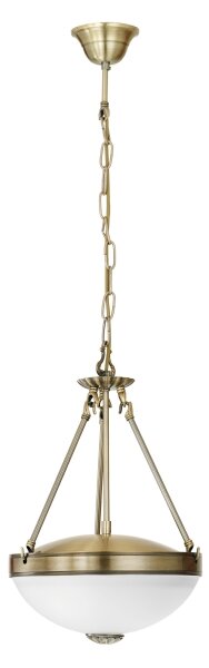 Eglo 82747 - Luster na reťazi SAVOY 2xE27/60W/230V bronzová