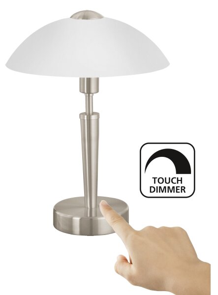 Eglo 85104 - Stmievateľná stolná lampa SOLO 1 1xE14/40W/230V