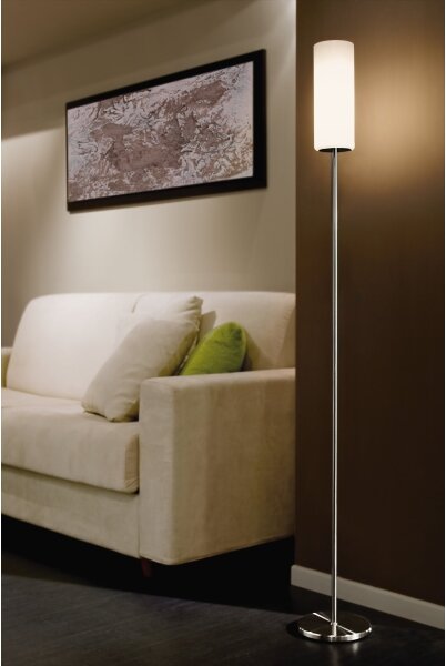 EGLO 85982 - Stojacia lampa TROY 3 1xE27/40W biela