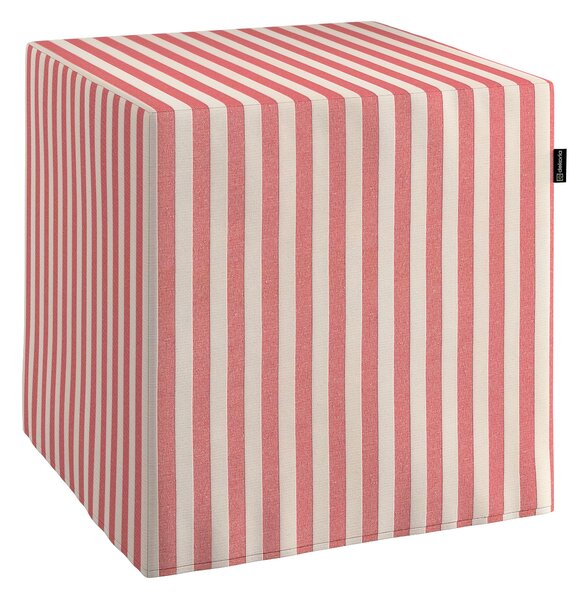 Poťah na taburetku,kocka farba produktu červená látka vzorované
