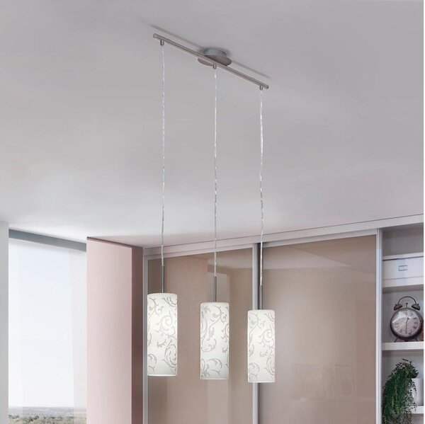 EGLO 90048 - Luster závesný AMADORA 3xE27/60W/230V