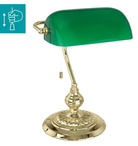 Eglo 90967 - BANKER Stolná lampa E27/60W/230V